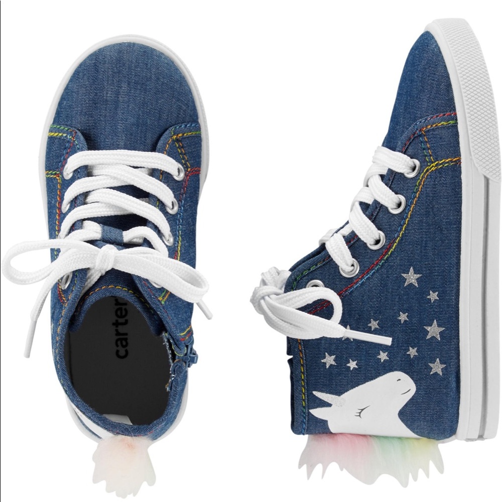Carter's Unicorn High Top Sneakers 5